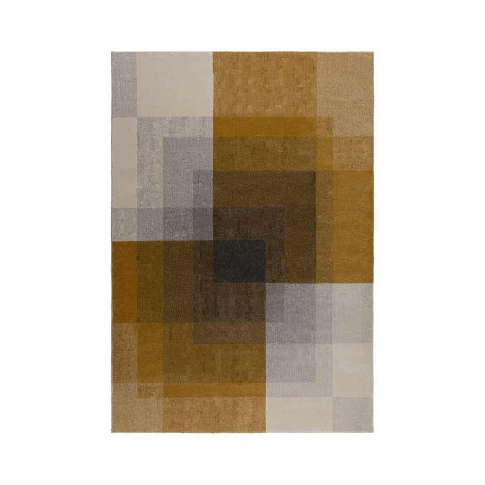 Tappeto grigio e giallo , 160 x 230 cm Plaza - Flair Rugs | Tappeti