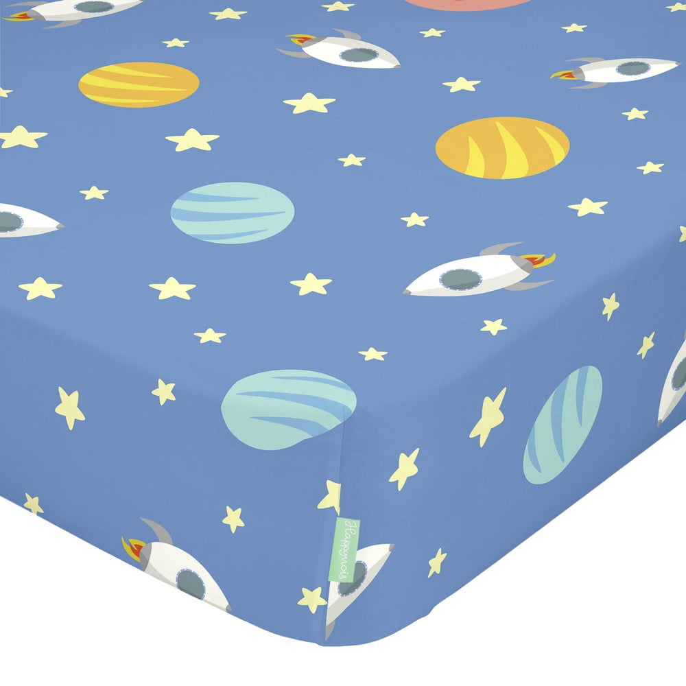 Lenzuolo di cotone per bambini, 120 x 60 cm Astronaut - Happynois | Lenzuola per bambini