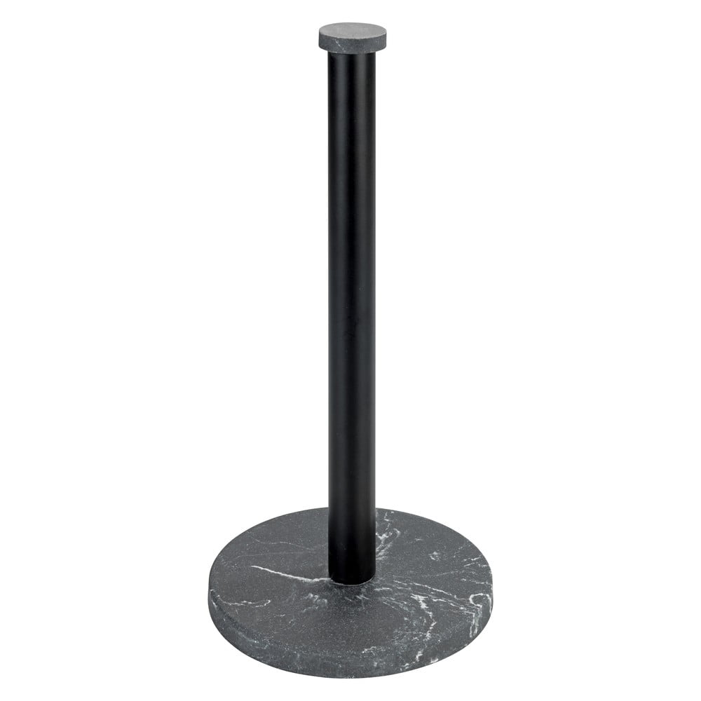 Portasciugamani da cucina nero Marble - Wenko | Portarotoli da cucina