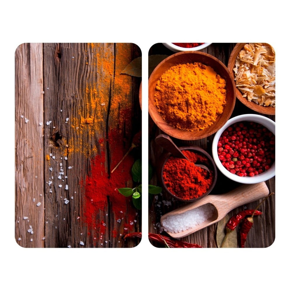 Set di 2 copri stufe in vetro XL , 52 x 40 cm Spices - Wenko | Coperture per piani cottura