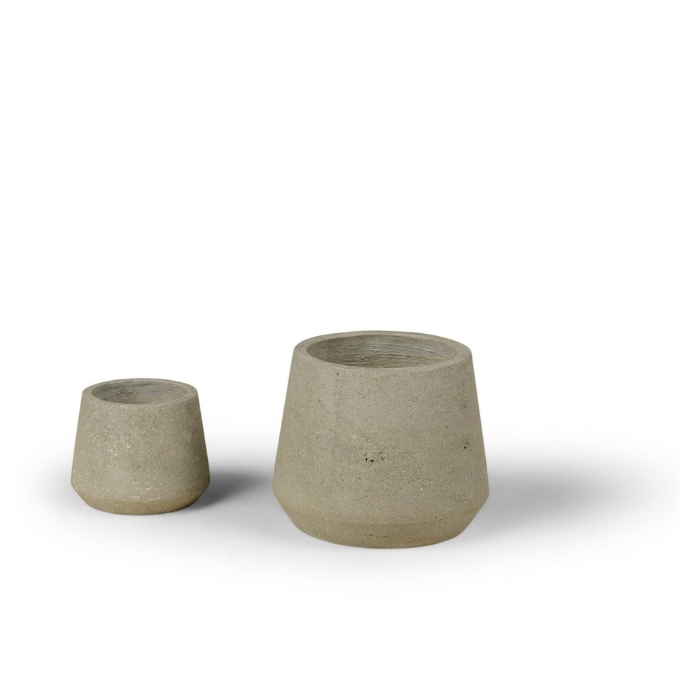 Vasi in cemento in set da 2 pezzi ø 21 cm Concrete - Bonami Selection | Vasi per fiori