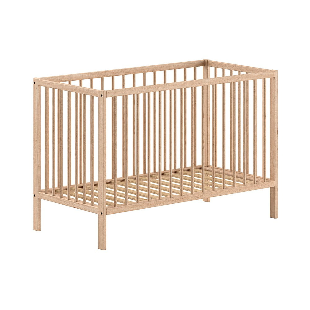Lettino in legno di pino di colore naturale 60x120 cm DINO - Vipack | Lettini