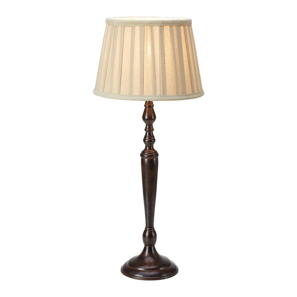 Lampada da tavolo in marrone scuro con paralume in tessuto (altezza totale 60 cm) Chocolat – Markslöjd | Abat-jour e lampade da tavolo