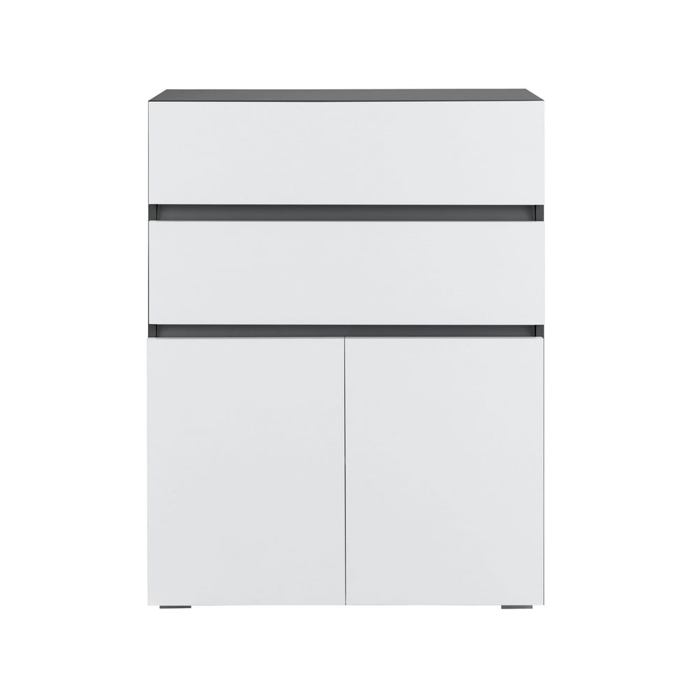 Mobile bagno bianco-color antracite 76x98 cm Wisla - Støraa | Armadietti e mobili da bagno