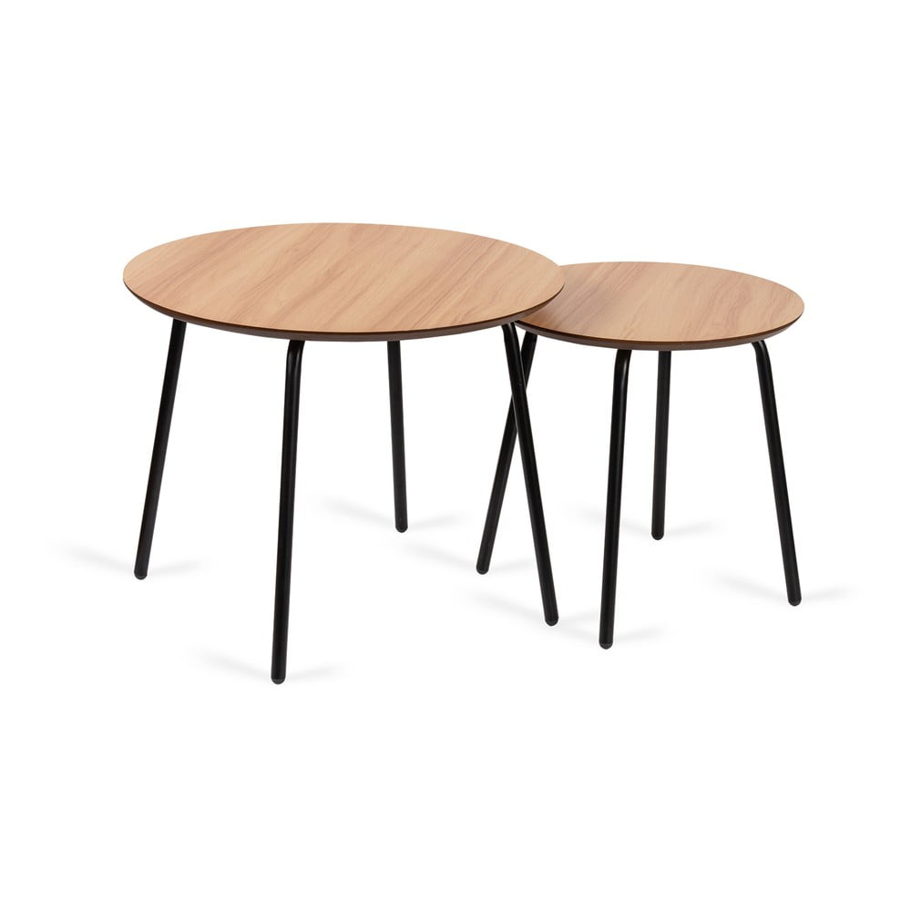 Set di tavolini rotondi Luke di colore neutro 2pz, ø 55 cm - Bonami Essentials | Tavolini da salotto