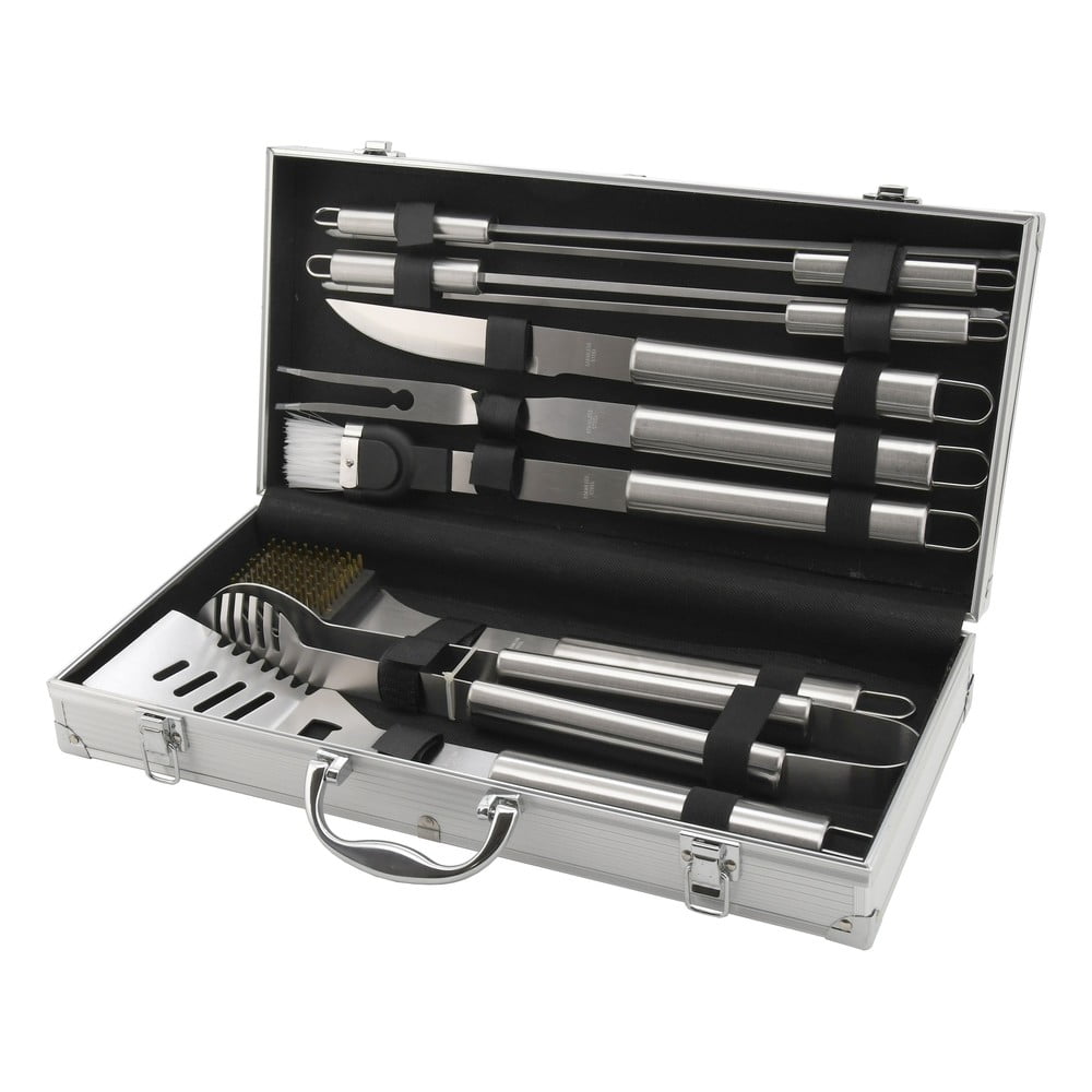 Set 11 kusů grilovacího nářadí v kufříku Cattara Alu | Set di utensil per grigliare