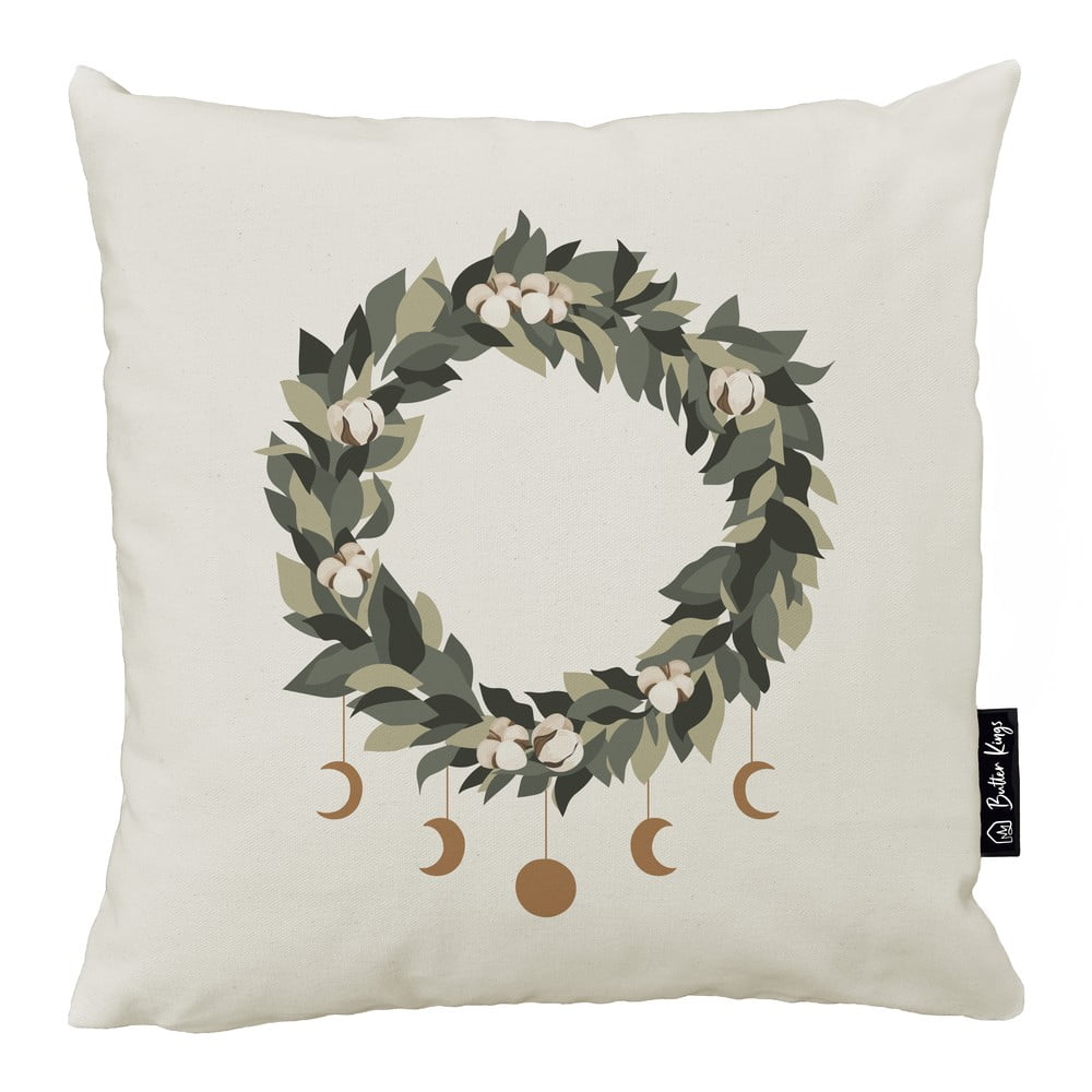 Federa decorativa a tema Natale 45x45 cm Festive Wreath – Butter Kings | Federe
