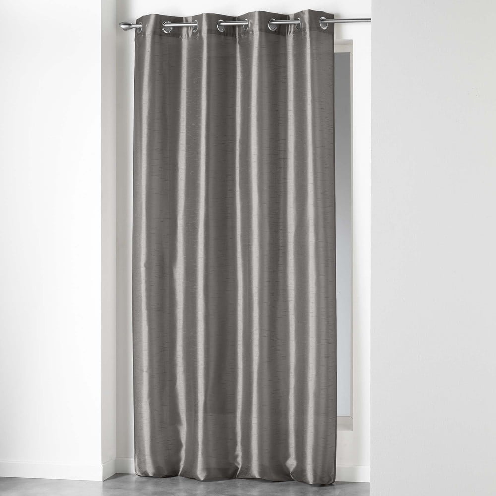 Tenda in raso grigio scuro 140x240 cm Shana - douceur d'intérieur | Tende
