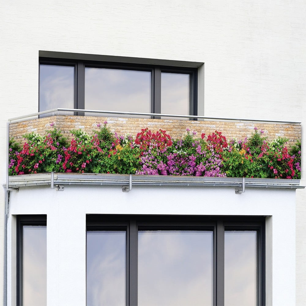 Paravento in plastica per balcone 500x85 cm Flowers - Maximex | Paraventi per balcone
