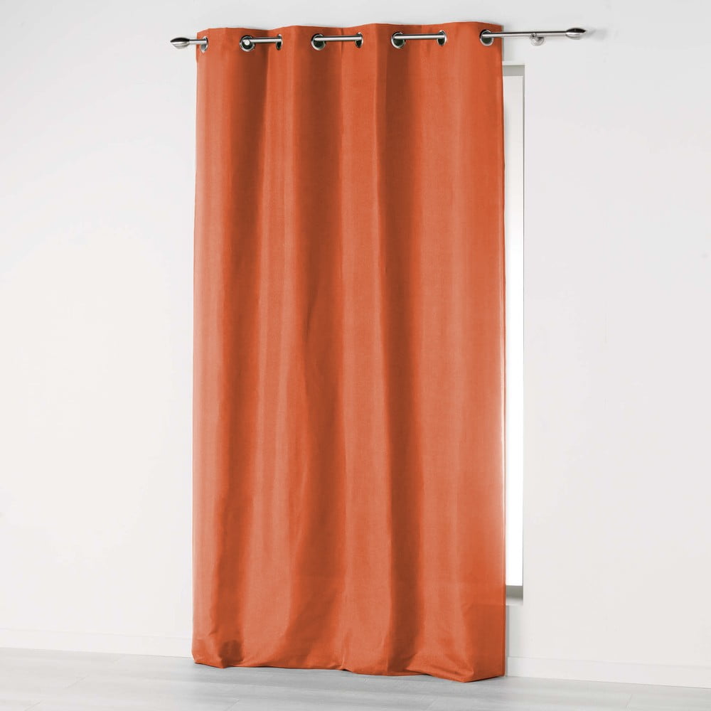 Tenda in microfibra arancione 140x280 cm Absolu - douceur d'intérieur | Tende
