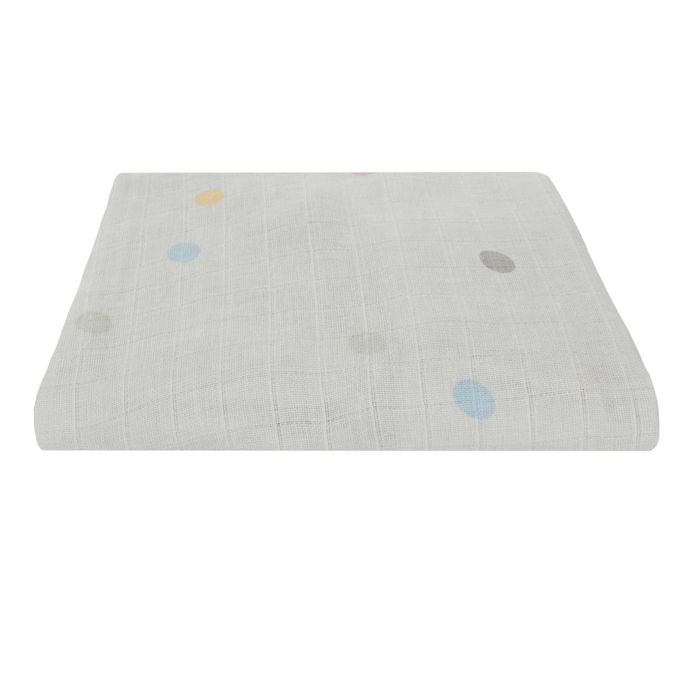 Lenzuolo per neonati in mussola grigia Dots, 70 x 140 cm - Kindsgut | Lenzuola per bambini