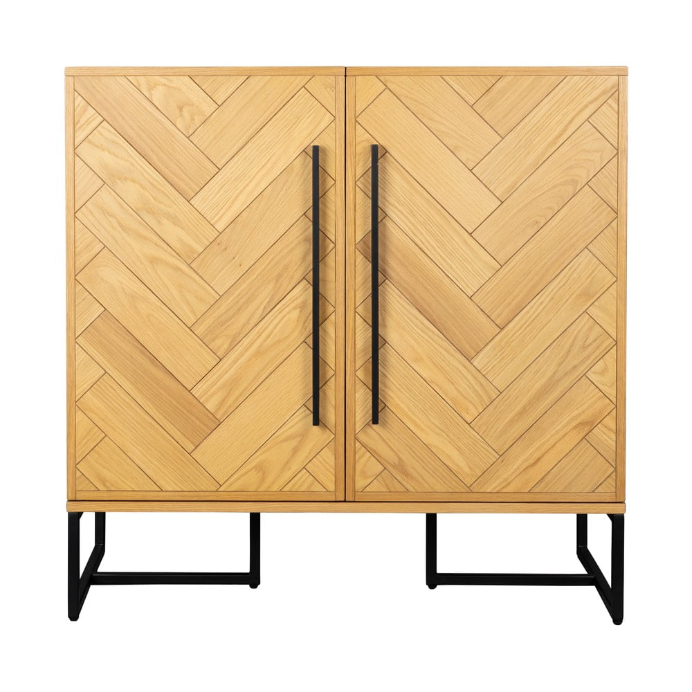 Mobile da vino in rovere per 24 bottiglie, 100x100 cm Class - Dutchbone | Mobiletti per il vino