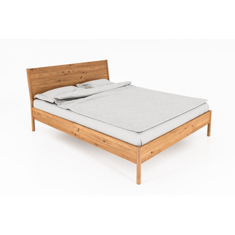 Letto singolo in legno di quercia 90x200 cm in colore naturale Pola - The Beds | Letti singoli