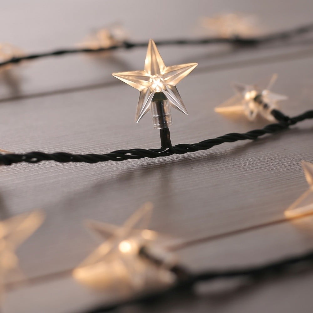 Catena luminosa LED verde scuro Star, 100 luci, lunghezza 12,5 m - DecoKing | Stringhe di luci