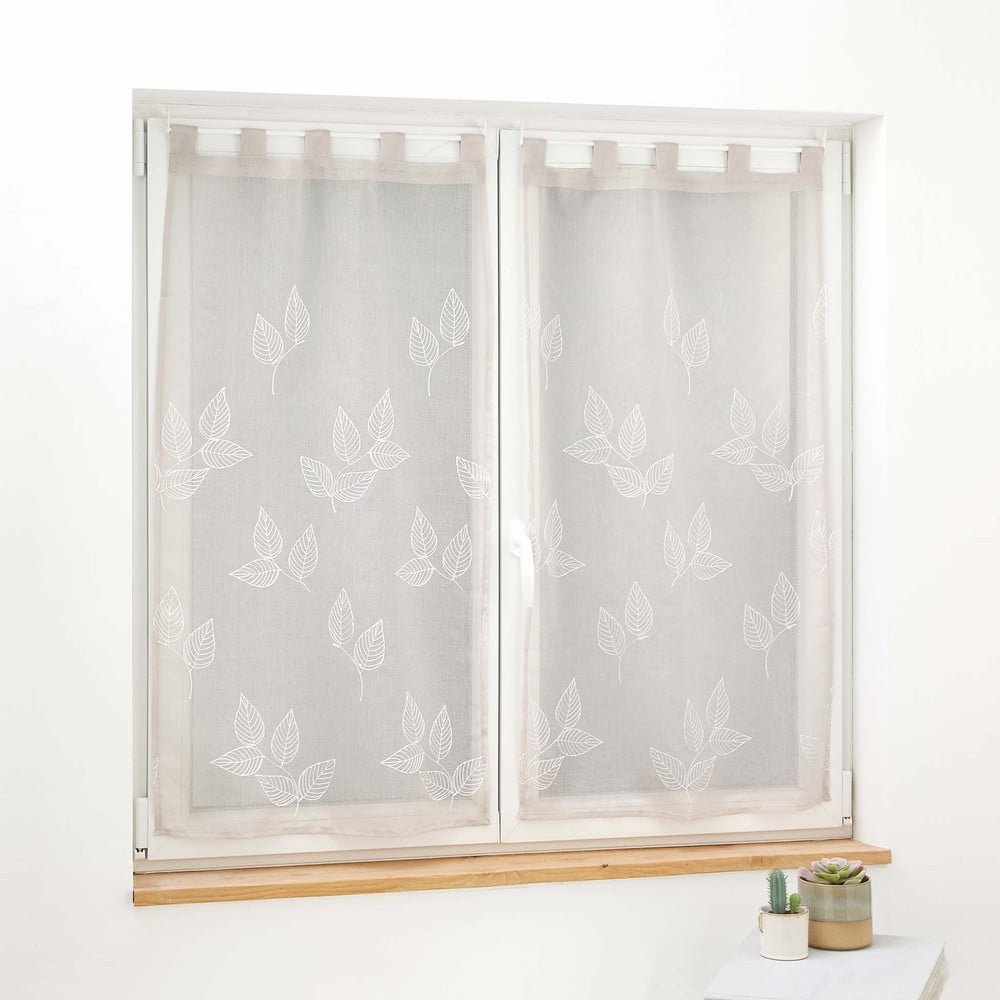 Set di 2 tende in voile beige 60x90 cm Berry - douceur d'intérieur | Tende sottili