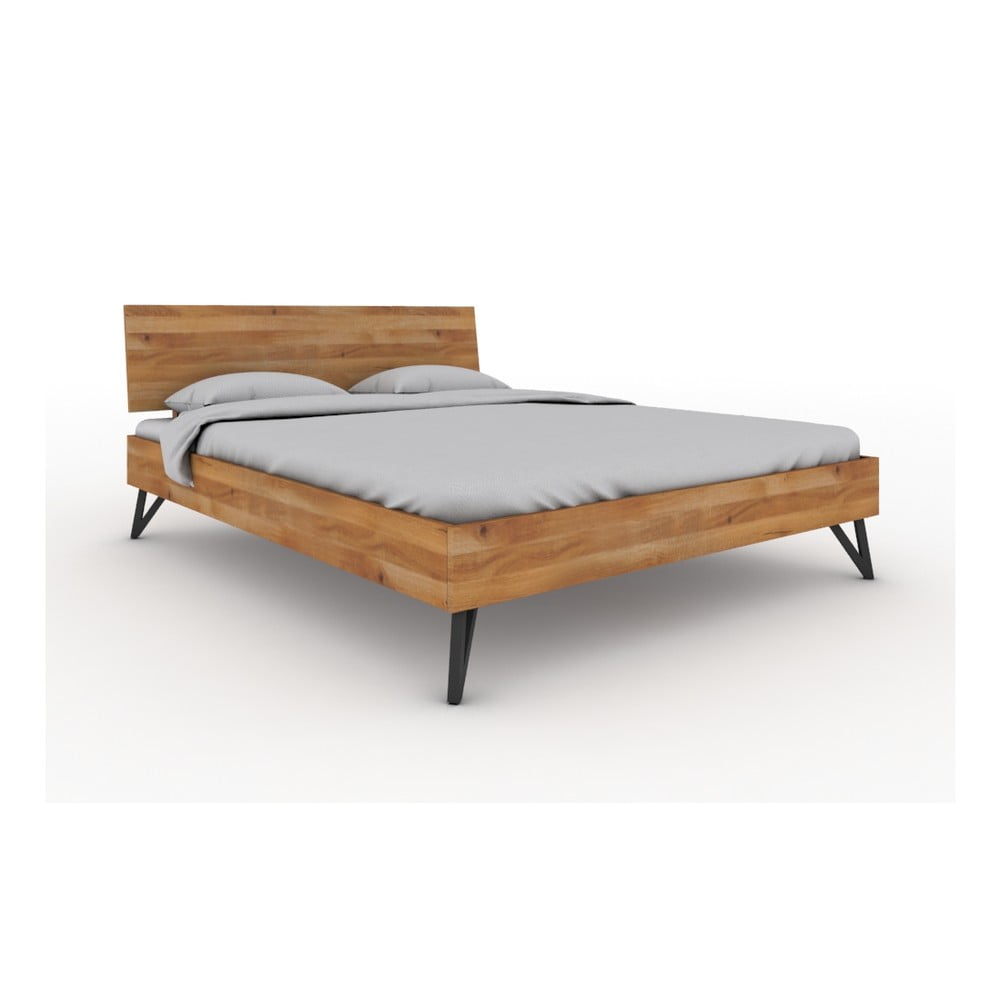 Letto matrimoniale in rovere 160x200 cm Golo 2 - The Beds | Letti matrimoniali