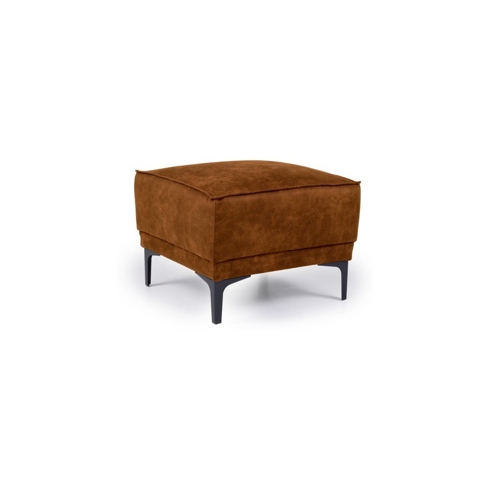 Sgabello in similpelle marrone cognac Copenhagen - Scandic | Sgabelli e pouf