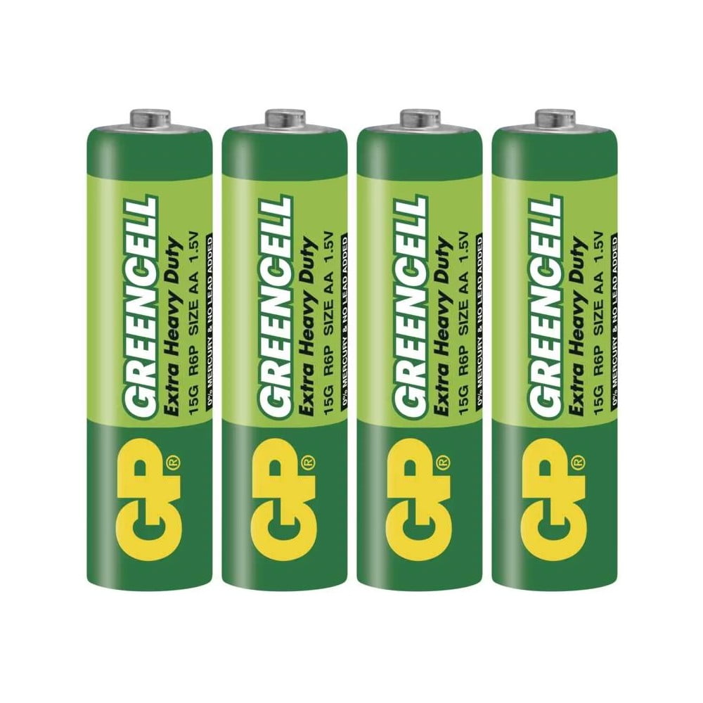 Batterie AA allo zinco 4 pezzi GREENCELL - EMOS | Batterie