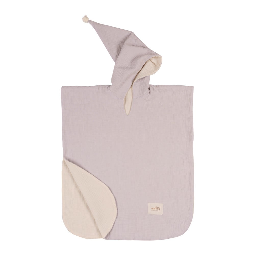 Poncho per neonati in mussola grigia taglia S - Malomi Kids | Accappatoi per bambini