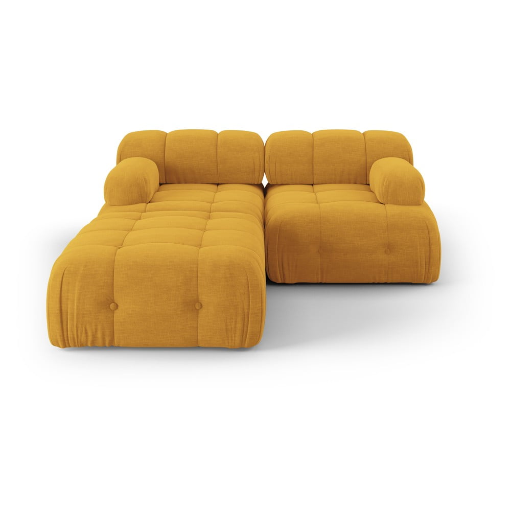 Divano angolare componibile color senape Ferento – Cosmopolitan Design | Set di divani componibili pronti per l'uso