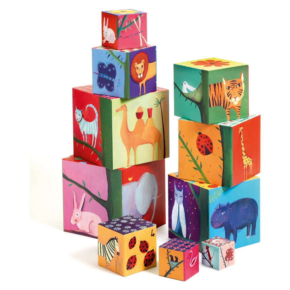 Box Tower Natura e animali - Djeco | Costruzioni