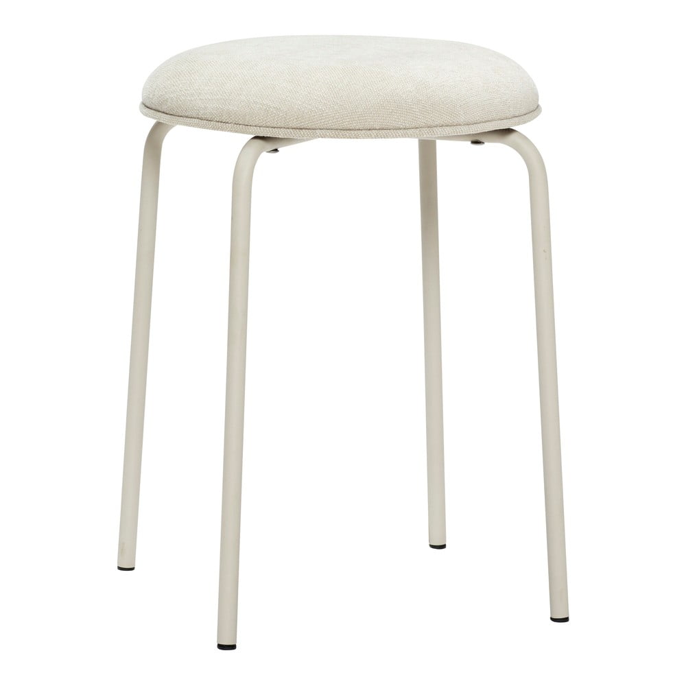 Tavolo sgabello in metallo bianco - Hübsch | Sgabelli