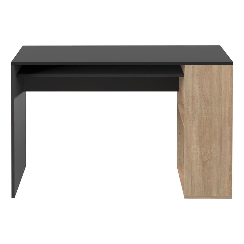 Tavolo da lavoro nero in rovere 114x50 cm Yale - TemaHome | Scrivanie e postazioni da lavoro