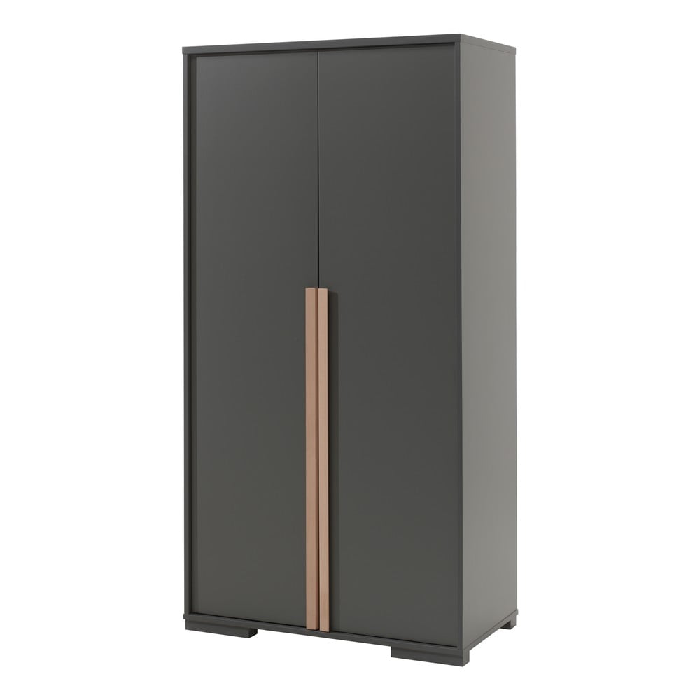 Armadio per bambini grigio scuro 98x195 cm London - Vipack | Armadi per bambini