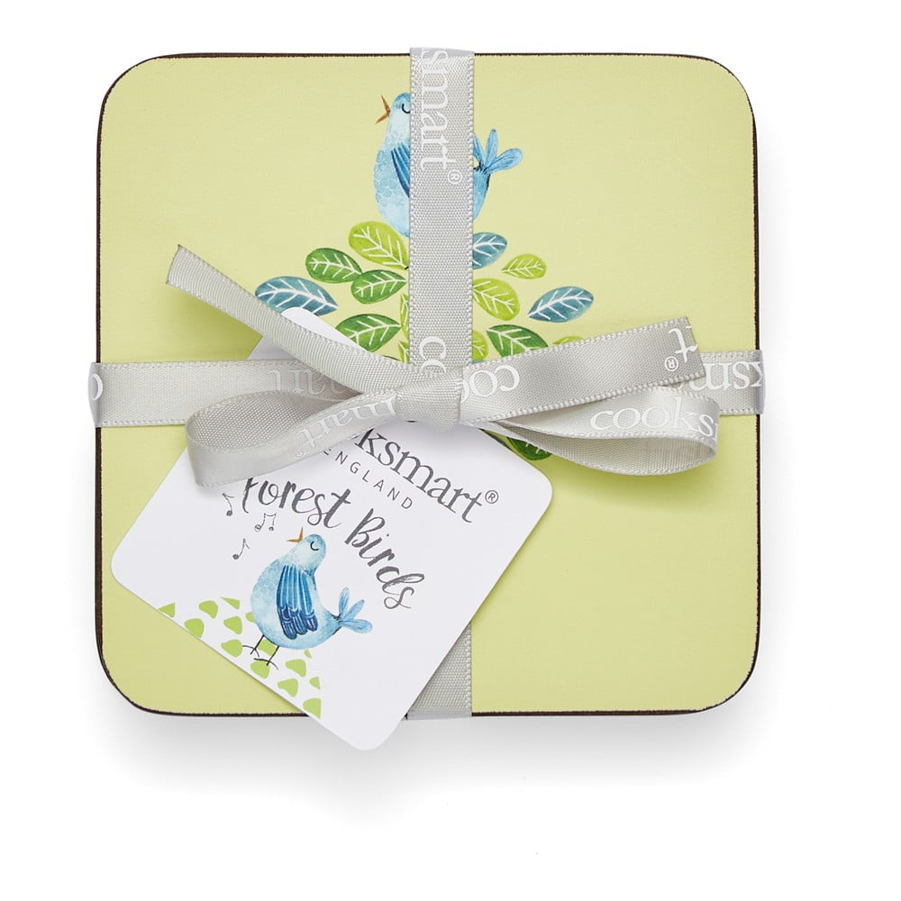 Sottobicchieri in sughero in set da 4 Forest Birds - Cooksmart ® | Sottobicchieri