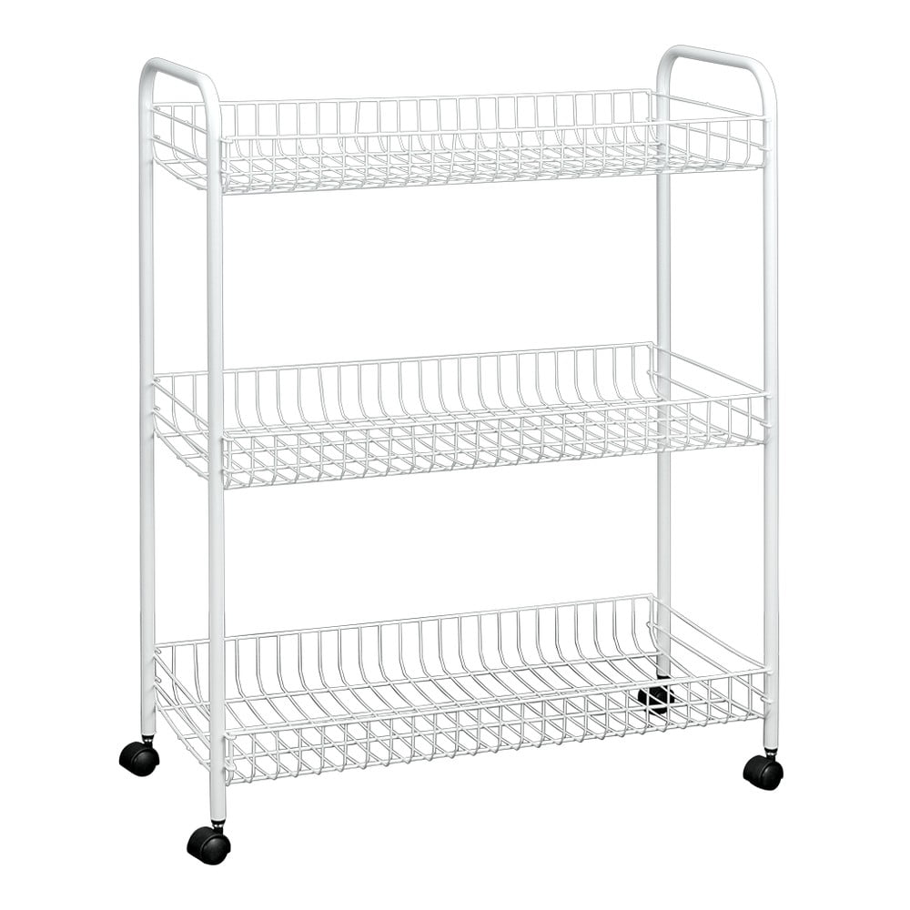 Supporto mobile per bagno a tre livelli Laundry, 31 x 84 cm - Metaltex | Carrelli portaoggetti