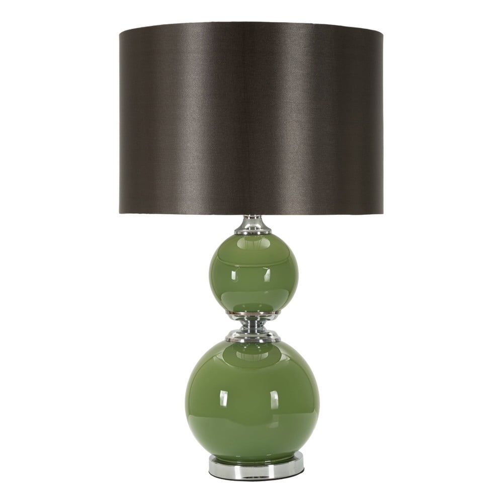 Lampada da tavolo grigio-verde con paralume in tessuto (altezza 65 cm) Eva - Mauro Ferretti | Abat-jour e lampade da tavolo