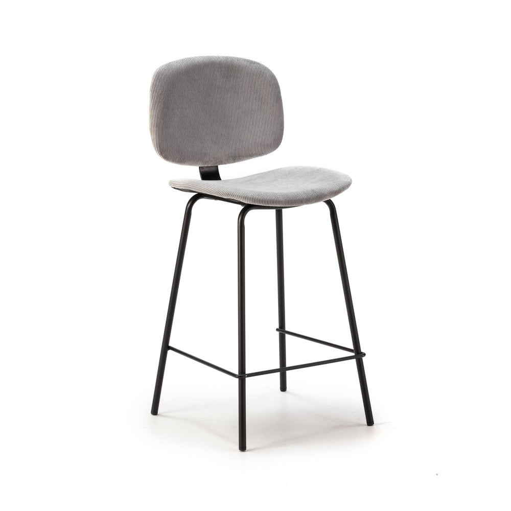 Set di sgabelli da bar grigio chiaro  2pz (altezza seduta 66 cm) Arus - Marckeric | Sedie da bar
