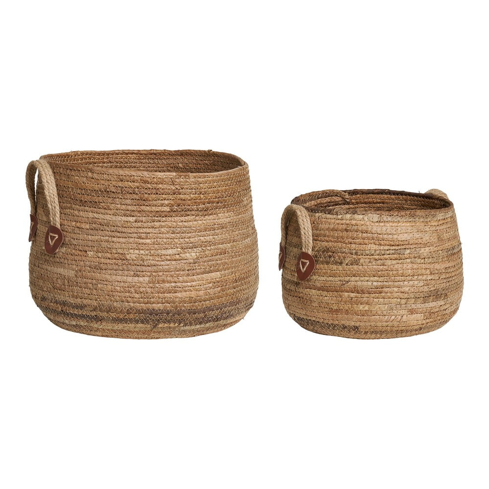 Cestini in vimini in set da 2 pezzi ø 39x28,5 cm Aosta - House Nordic | Ceste