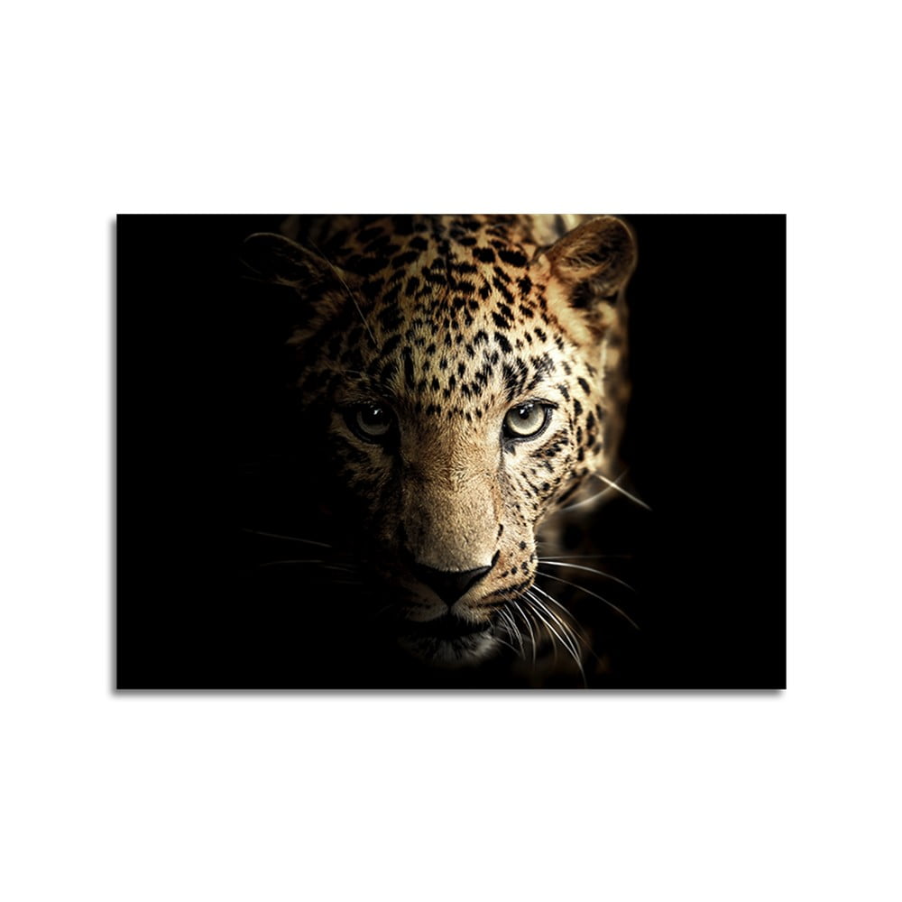 Dipinto su vetro 100x70 cm Leopard - Styler | Quadri