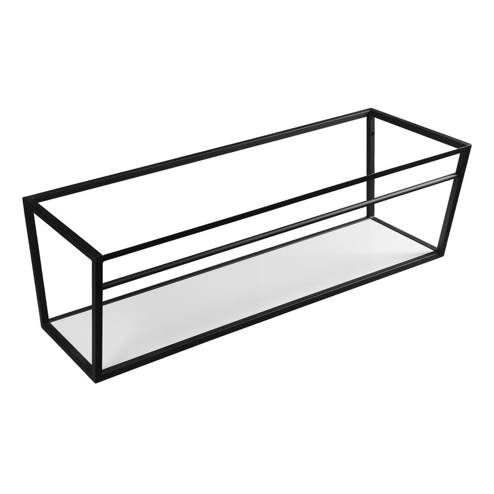 Scaffale da sotto lavabo bianco/nero in acciaio da appendere 120x40 cm Ska – Sapho | Mobili da lavabo