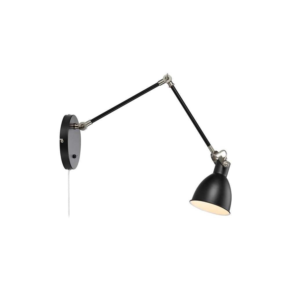 Lampada da parete nera, lunghezza braccio 84,5 cm House - Markslöjd | Lampade da parete