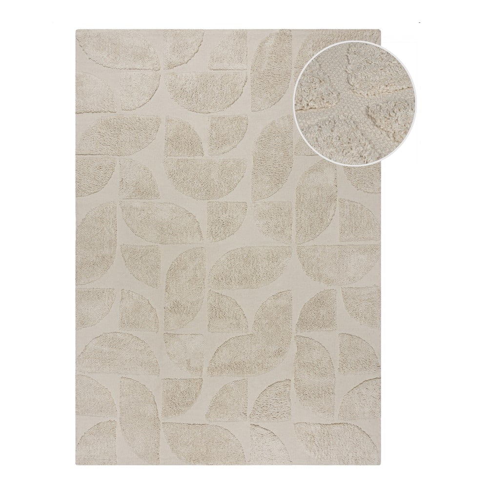 Tappeto in cotone intrecciato a mano color crema 80x150 cm Ada Arch Geo - Flair Rugs | Tappeti