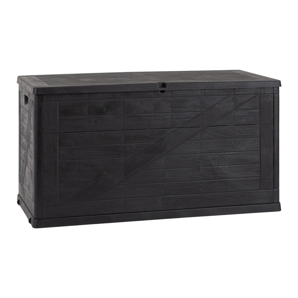 Contenitore da giardino color antracite Wood – Toomax | Contenitori e armadi da giardino