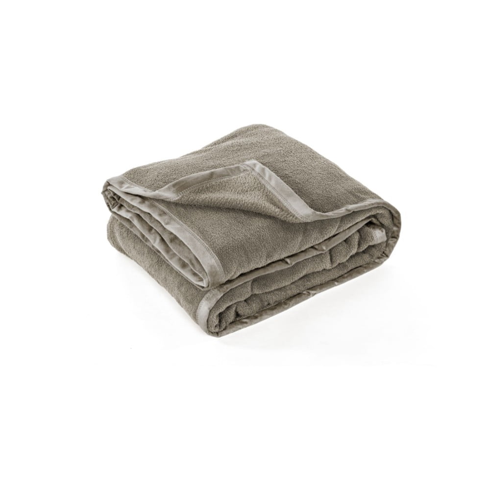 Copriletto grigio in micropanno per letto matrimoniale 220x240 cm Lamis - Tiseco Home Studio | Copriletti