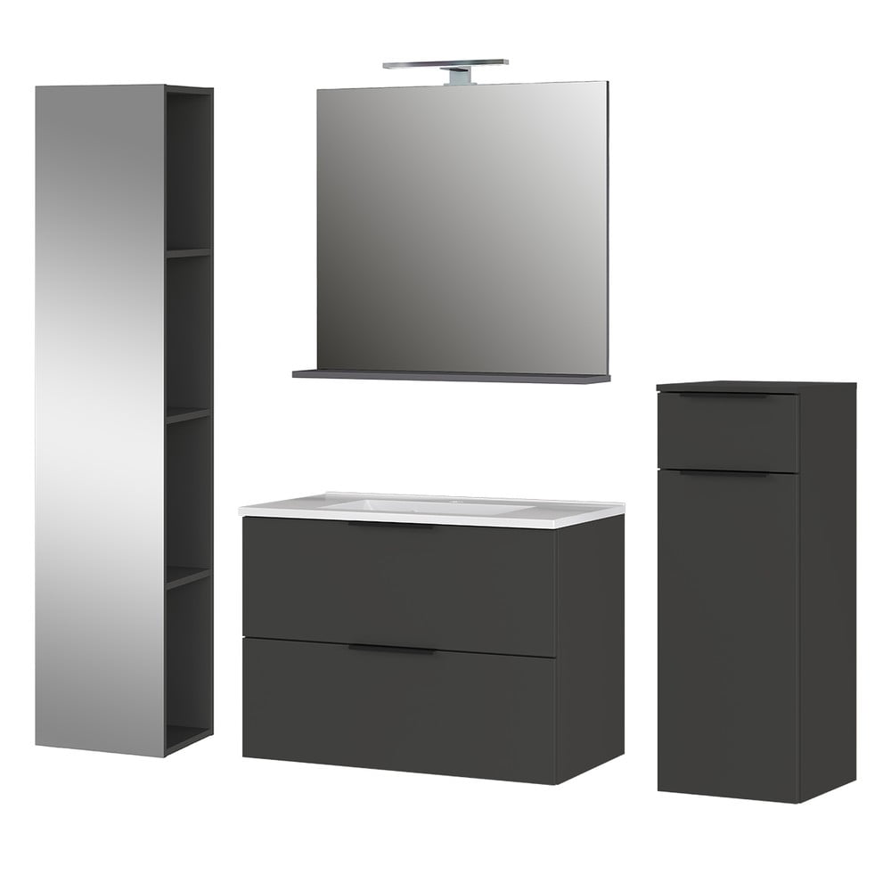 Set da bagno antracite Crandon - Germania | Set da bagno