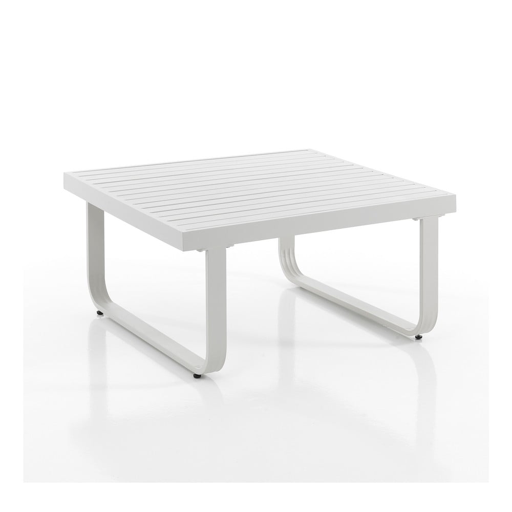 Tavolino in alluminio bianco 80x80 cm Ischia - Tomasucci | Tavolini da salotto