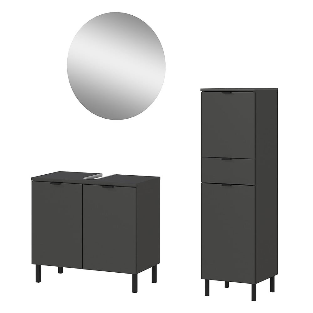 Set mobili da bagno antracite Arcena - Germania | Set da bagno