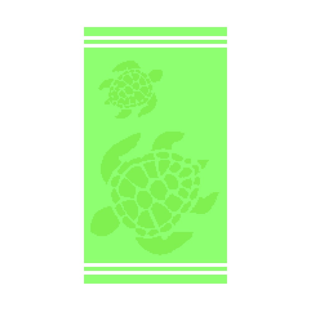 Telo mare verde in cotone 70x140 cm Turtle – B.E.S. | Asciugamani e teli da spiaggia