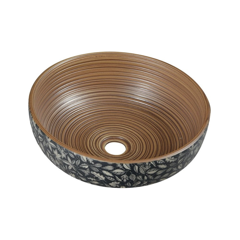 Lavabo rotondo marrone in ceramica ø 41 cm Priori – Sapho | Lavabi