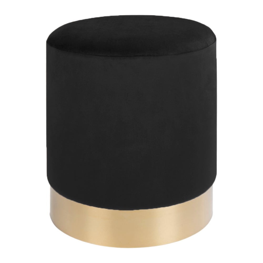 Pouf Gamby nero, ø 34 cm - House Nordic | Sgabelli e pouf