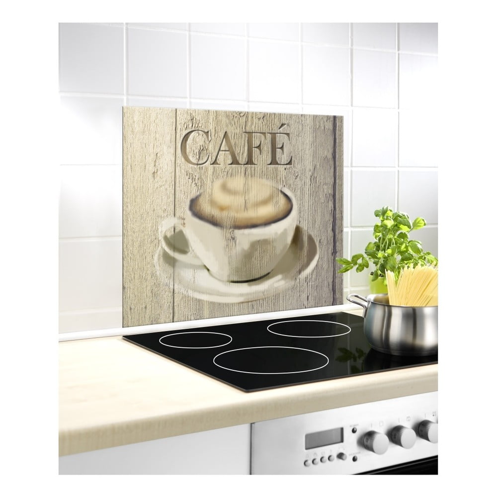 Copertura da parete per fornello in vetro temperato 60x50 cm Café - Wenko | Coperture per piani cottura