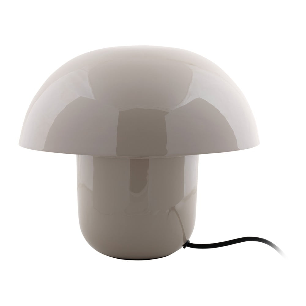 Lampada da tavolo grigia con paralume in metallo (altezza 25 cm) Fat Mushroom - Leitmotiv | Abat-jour e lampade da tavolo