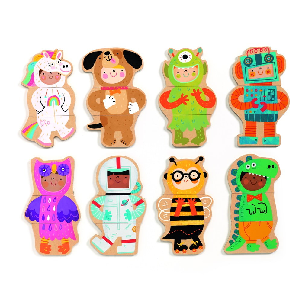 Puzzle per bambini in legno Fancy-up - Djeco | Puzzle
