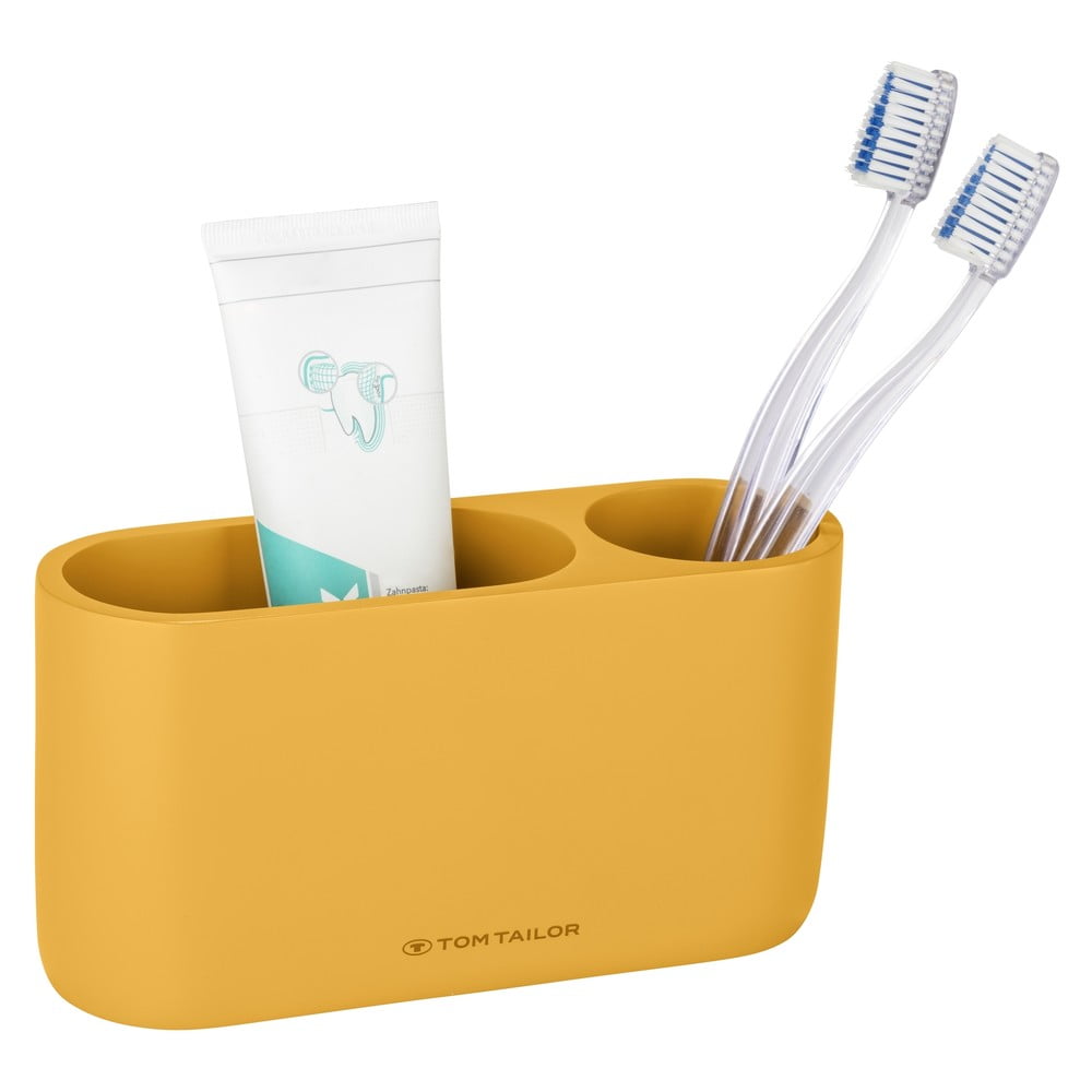 Portaspazzolino in poliresina color senape Tom Tailor T-Color Bath – Wenko | Portaspazzolini