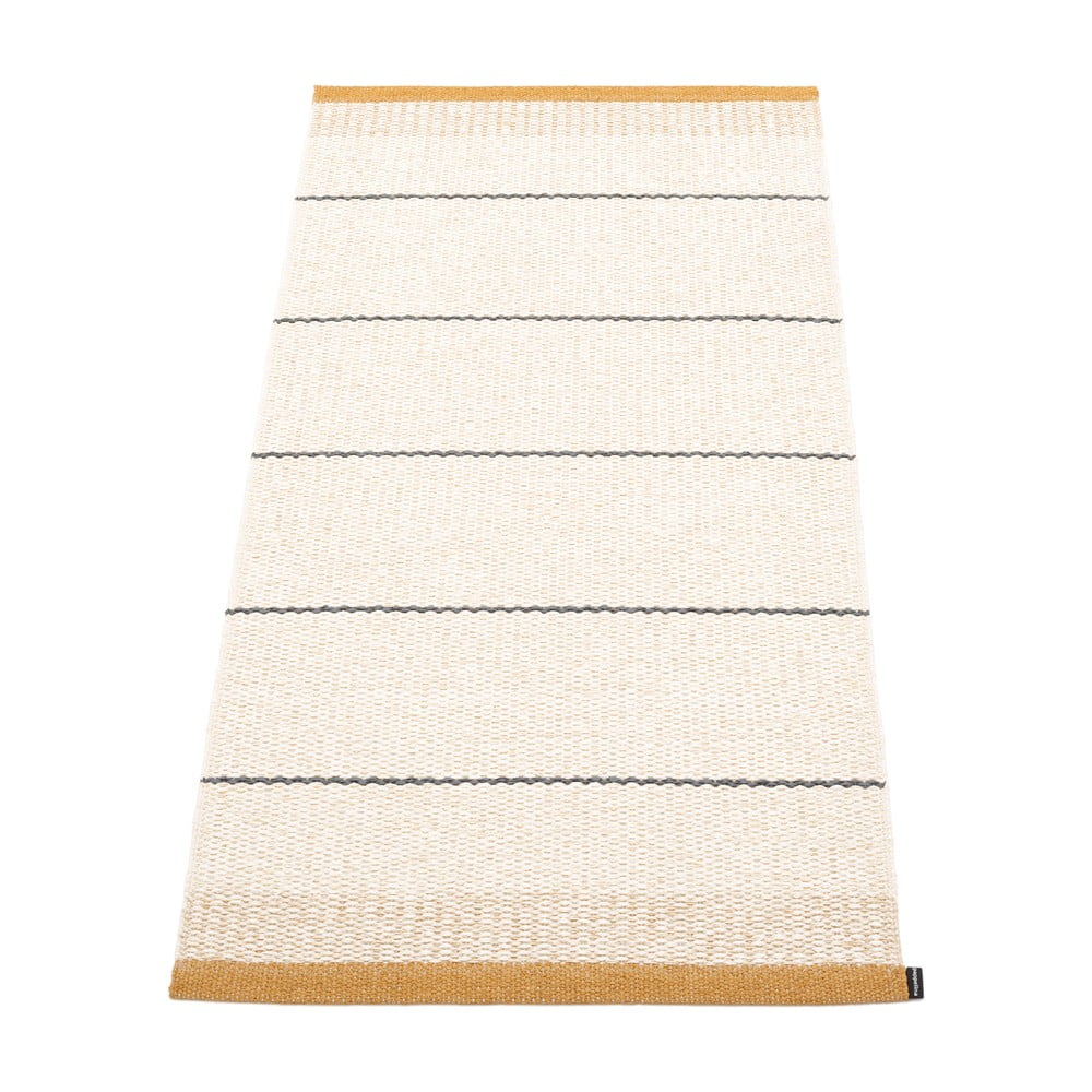 Tappeto da interno/esterno giallo ocra/color crema 60x125 cm Belle Ochre – Pappelina | Tappeti per esterni